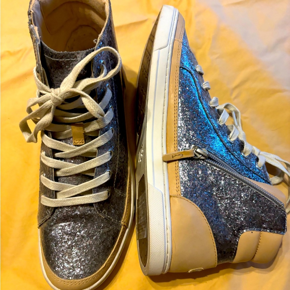 Ugg sparkly high tops with side zippers